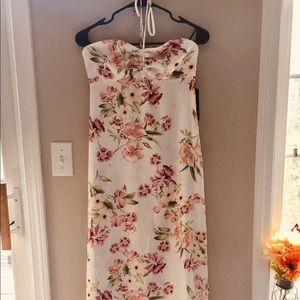 NWT Forever 21 Floral Halter Maxi Dress